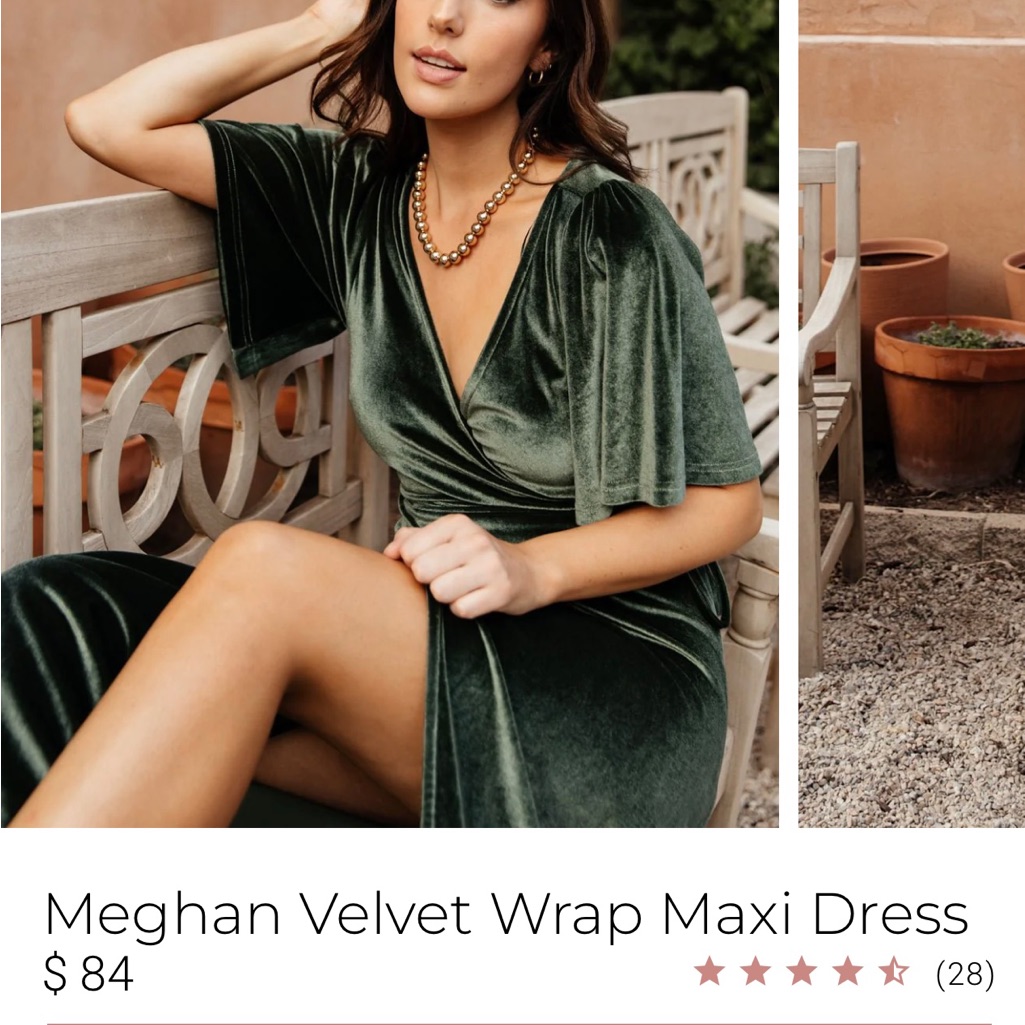 Nwt S Baltic Born Velvet Wrap Maxi Dress